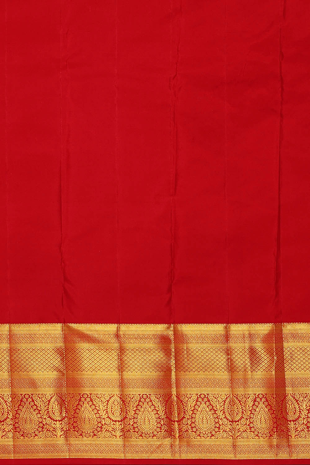 Image of Kanchipattu Golden Green Brocade Saree